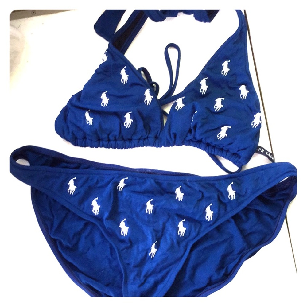 Ralph Lauren Blue Bikini Large